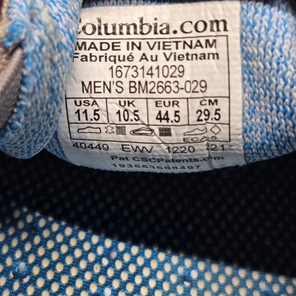 Columbia PFG Bahama Vent Loco II Mens 11.5 Grey Tan Boat Shoes BM2663-029